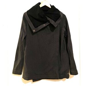 Stylish Black and Gray Lululemon Wrap Sweater